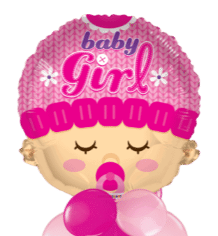 Baby Girl Head Shape Balloon