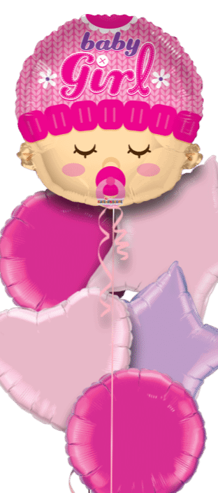 Baby Girl Head Shape Balloon