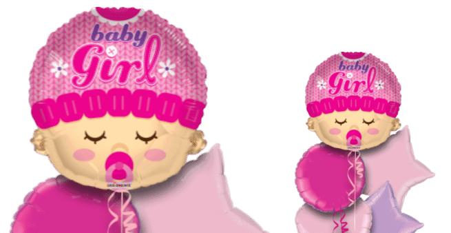 Baby Girl Head Shape Balloon
