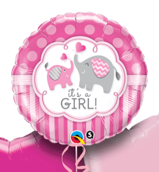 Its a Girl Elephants Balloon