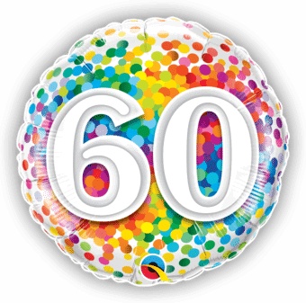 60th Rainbow Confetti