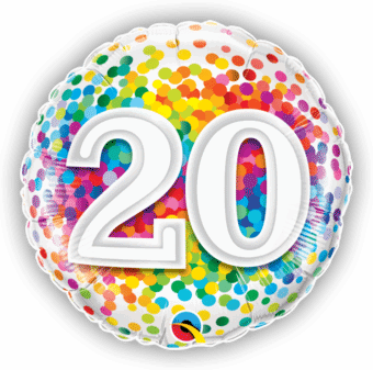 20th Birthday Confetti