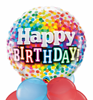 Happy Birthday Confetti Balloon