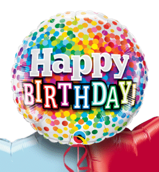 Happy Birthday Confetti Balloon