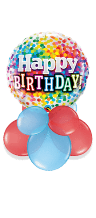 Happy Birthday Confetti Balloon