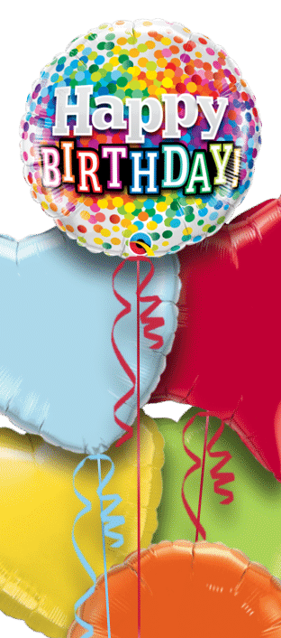 Happy Birthday Confetti Balloon