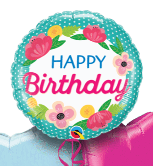 Birthday Petite Polka Dots Balloon