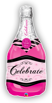 Pink Champagne Bottle
