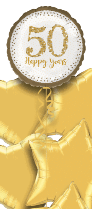 Sparkling 50th Anniversary Balloon