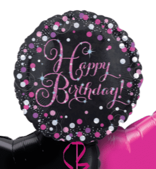 Pink Sparkle Birthday Balloon