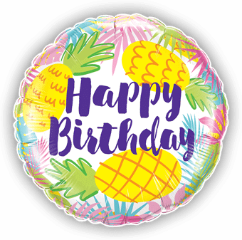 Birthday Pineapple Print