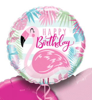 Happy Birthday Flamingo Balloon