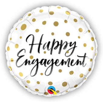 Happy Engagement Gold Dots