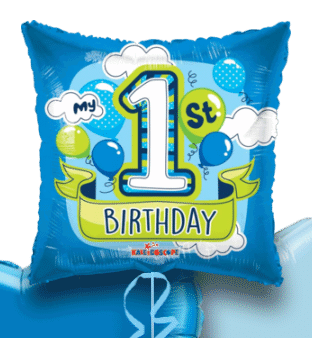 My 1st Birthday Blue Balloon