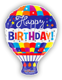 Happy Birthday Hot Air Balloon
