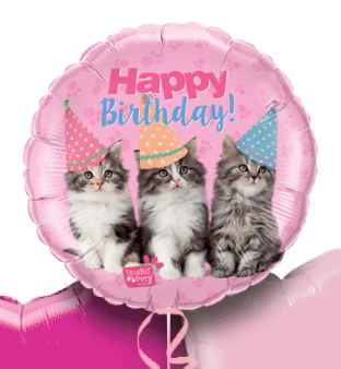 Birthday Kittens Balloon