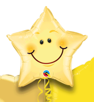 Smiling Face Star Balloon