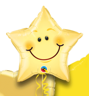 Smiley Face Star Balloon