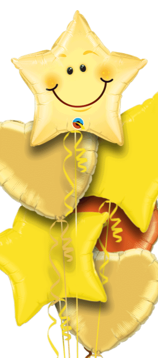 Smiling Face Star Balloon