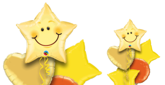 Smiling Face Star Balloon
