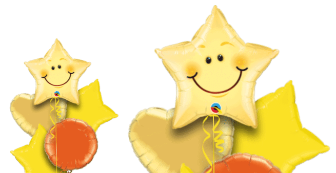 Smiling Face Star Balloon
