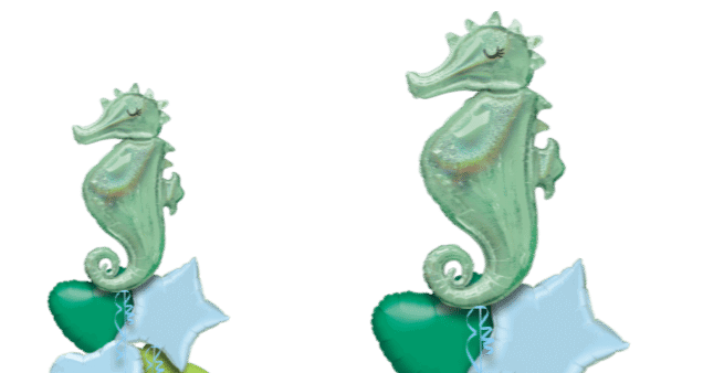 Mermaid Wishes Seahorse Balloon