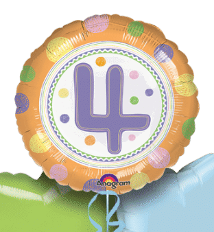 SpotOn 4th Happy Birthday Balloon