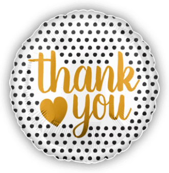 Thank You Gold Script and Dots