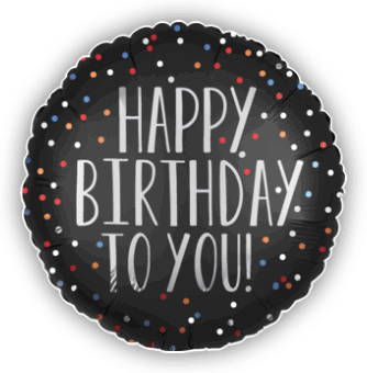 Happy Birthday To You Satin Dots