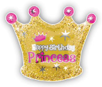Happy Birthday Princess Crown
