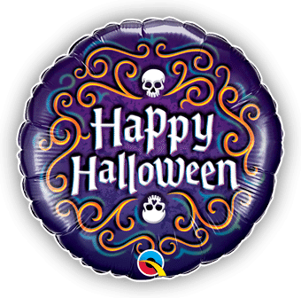 Halloween Skeleton Filigree Balloon