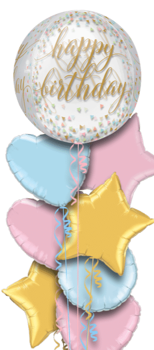 Happy Birthday Script Orbz Balloon