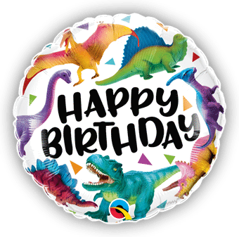 Birthday Colourful Dinosaurs