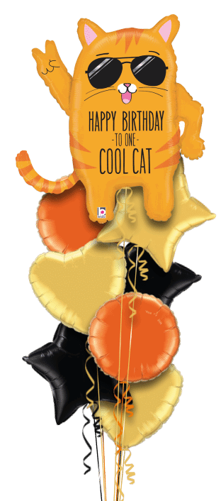 Happy Birthday Cool Cat Balloon