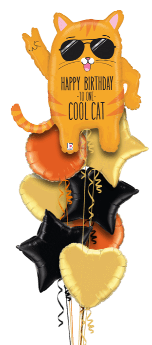 Happy Birthday Cool Cat Balloon