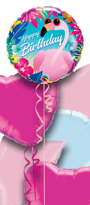 Birthday Tropical Flamingo Balloon