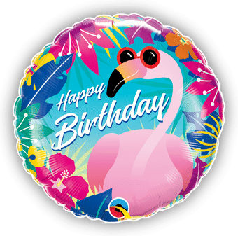Birthday Tropical Flamingo