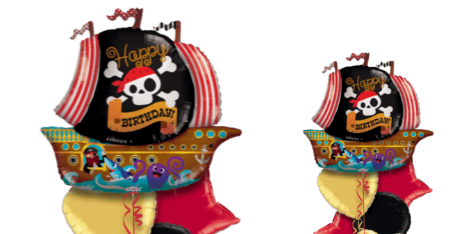 Happy Birthday Pirate Ship Balloon
