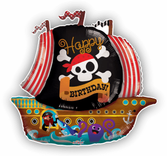 Happy Birthday Pirate Ship