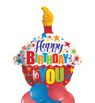Happy Birthday To You Cupcake Balloon