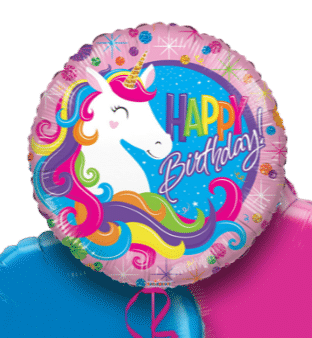 Birthday Colourful Unicorn Balloon