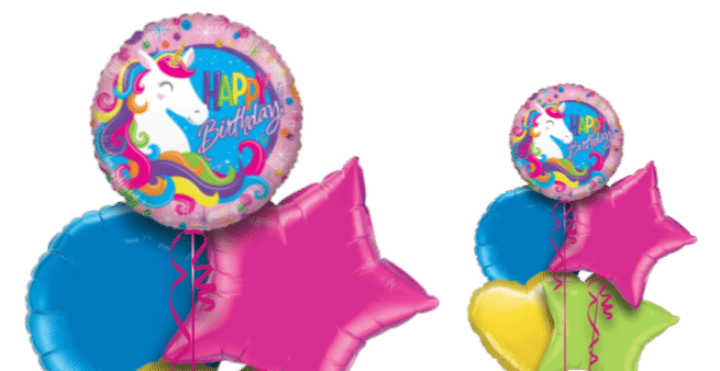 Birthday Colourful Unicorn Balloon