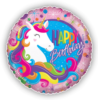 Birthday Colourful Unicorn
