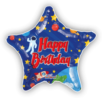 Birthday Spaceman Star