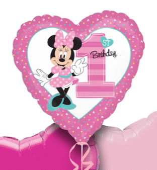 Minnie Mouse 1st Birthday Balloon