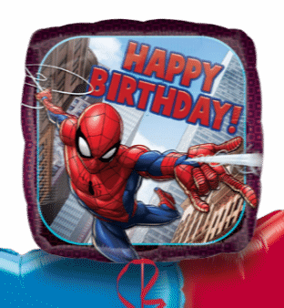 Spiderman Happy Birthday Balloon