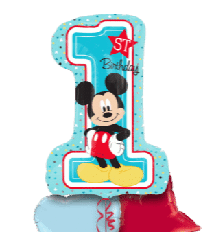 Mickey Mouse 1st Birthday Balloon