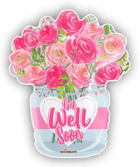 Get Well Flowers Vase