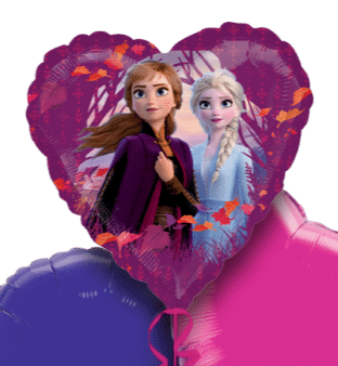Frozen 2 Anna and Elsa Heart Balloon