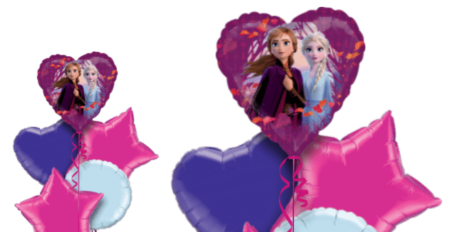 Frozen 2 Anna and Elsa Heart Balloon